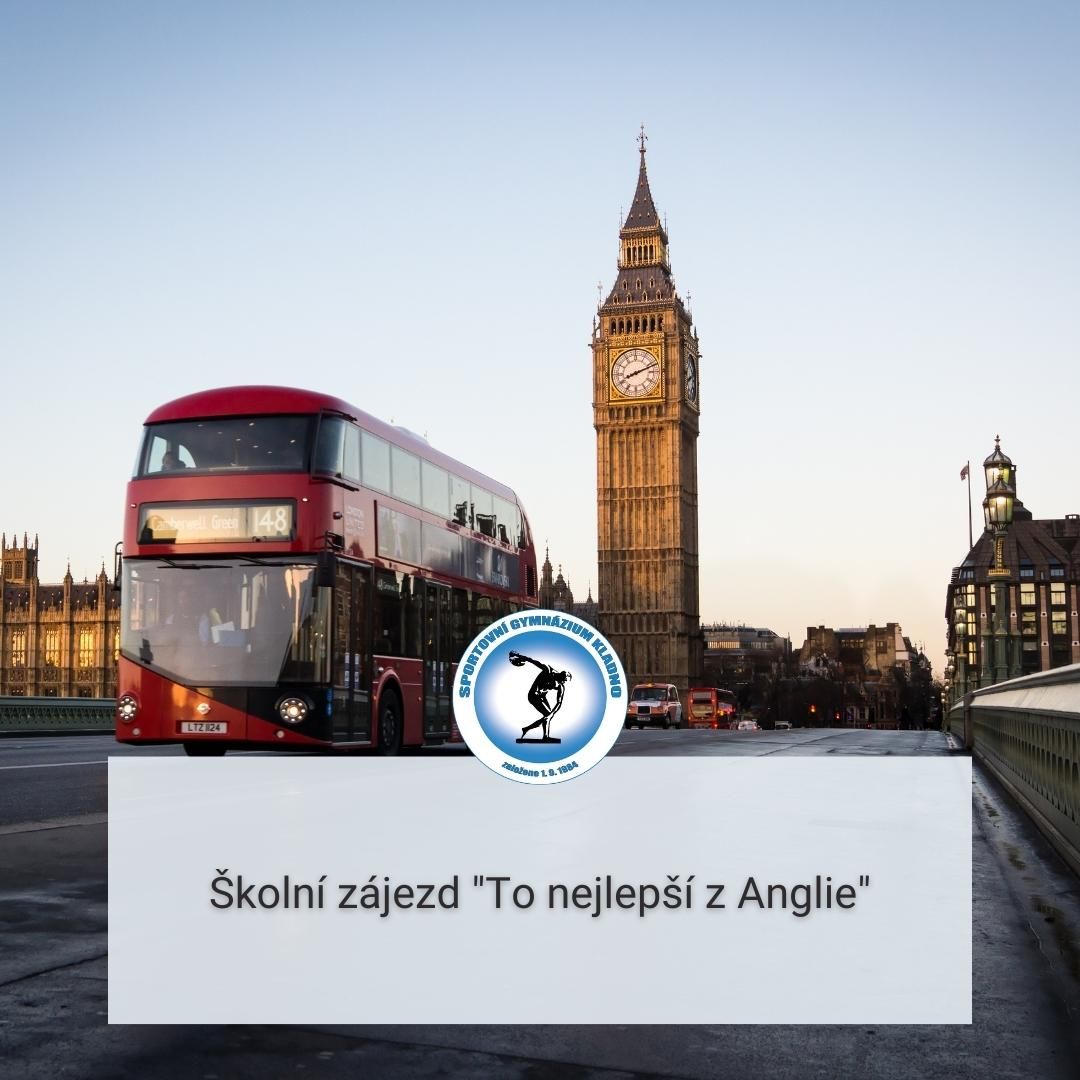 Školní zájezd „To nejlepší z Anglie“