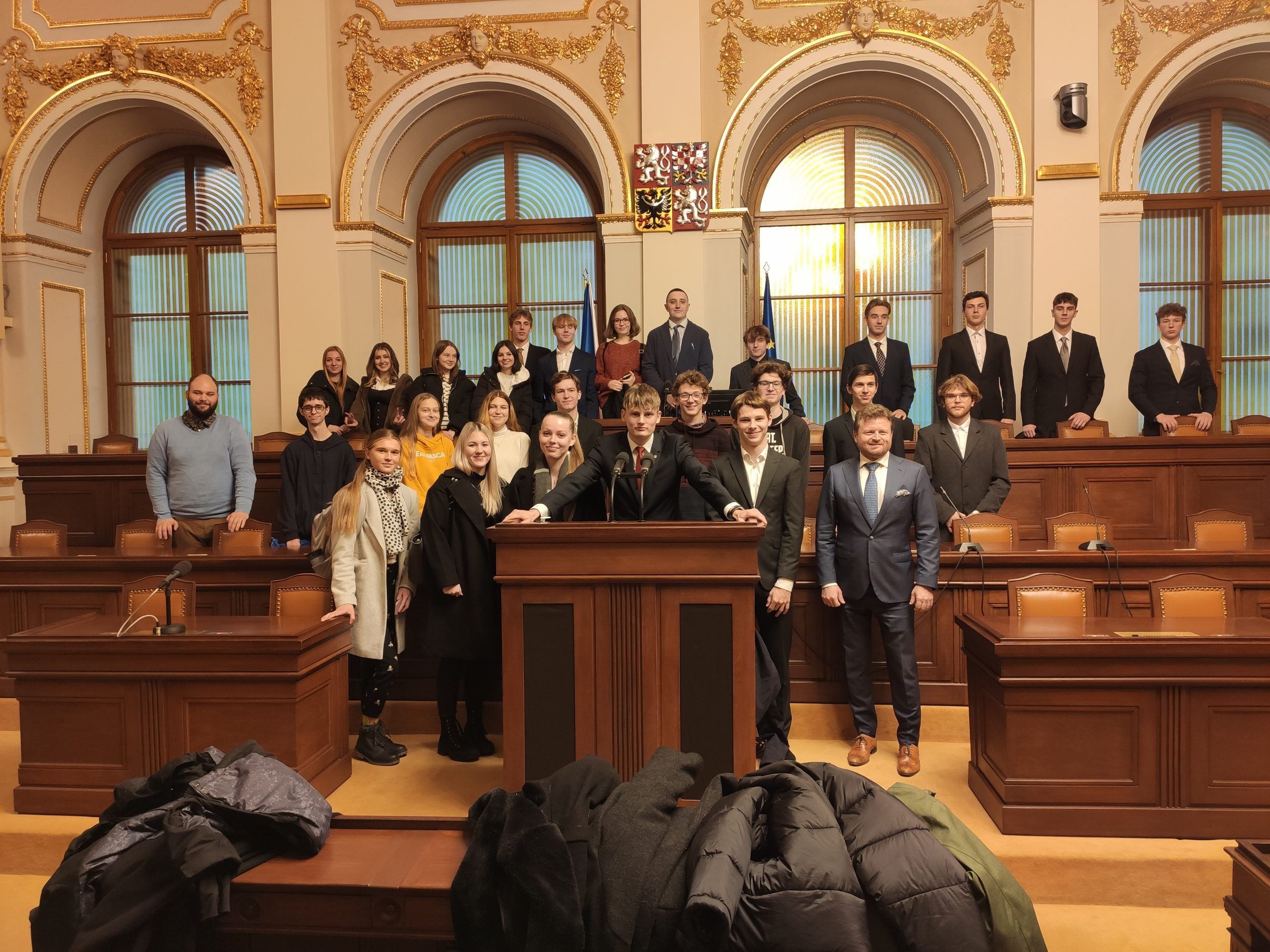 Septima A na exkurzi v Poslanecké sněmovně