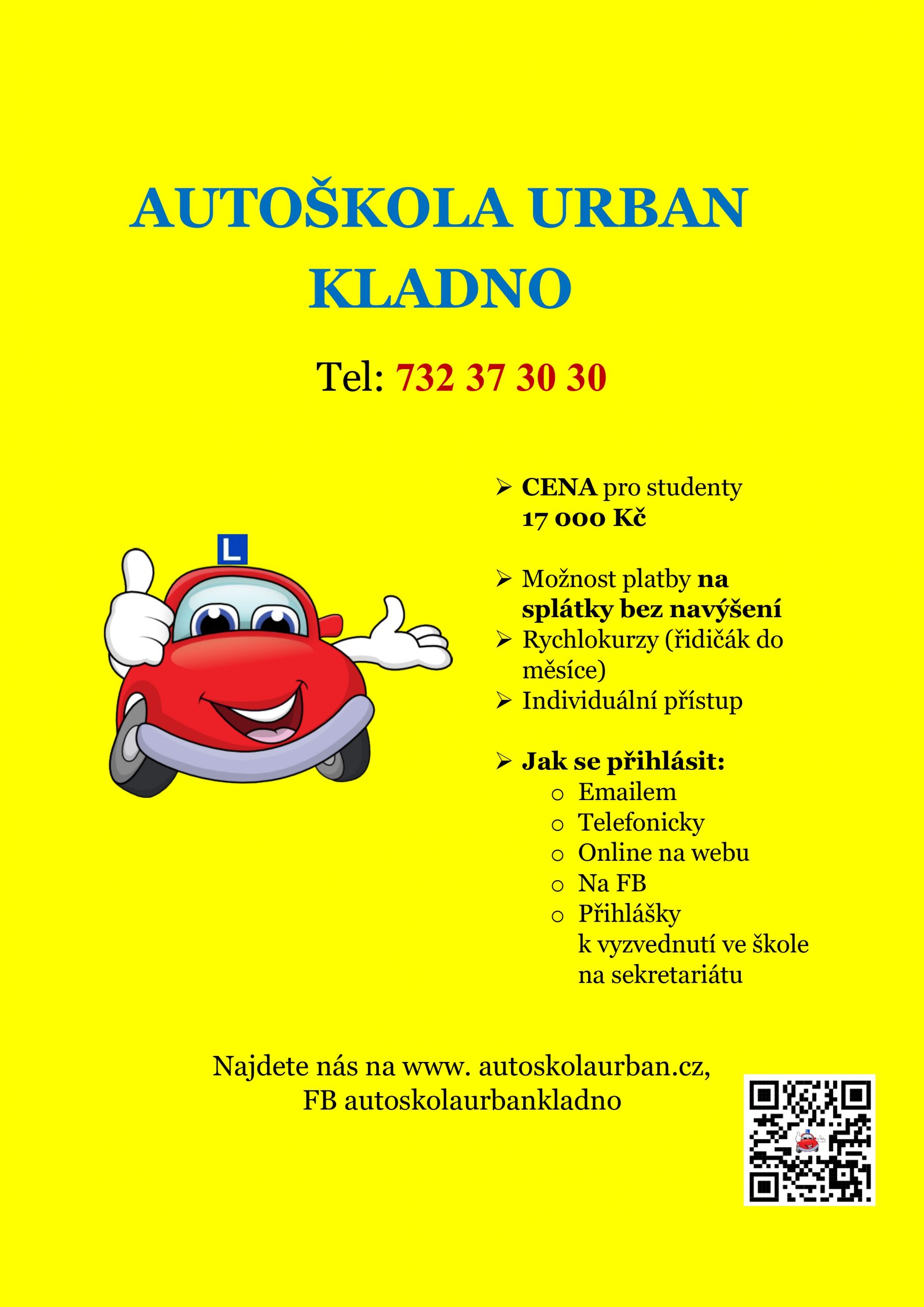 Autoškola Urban – zvýhodněná nabídka pro studenty