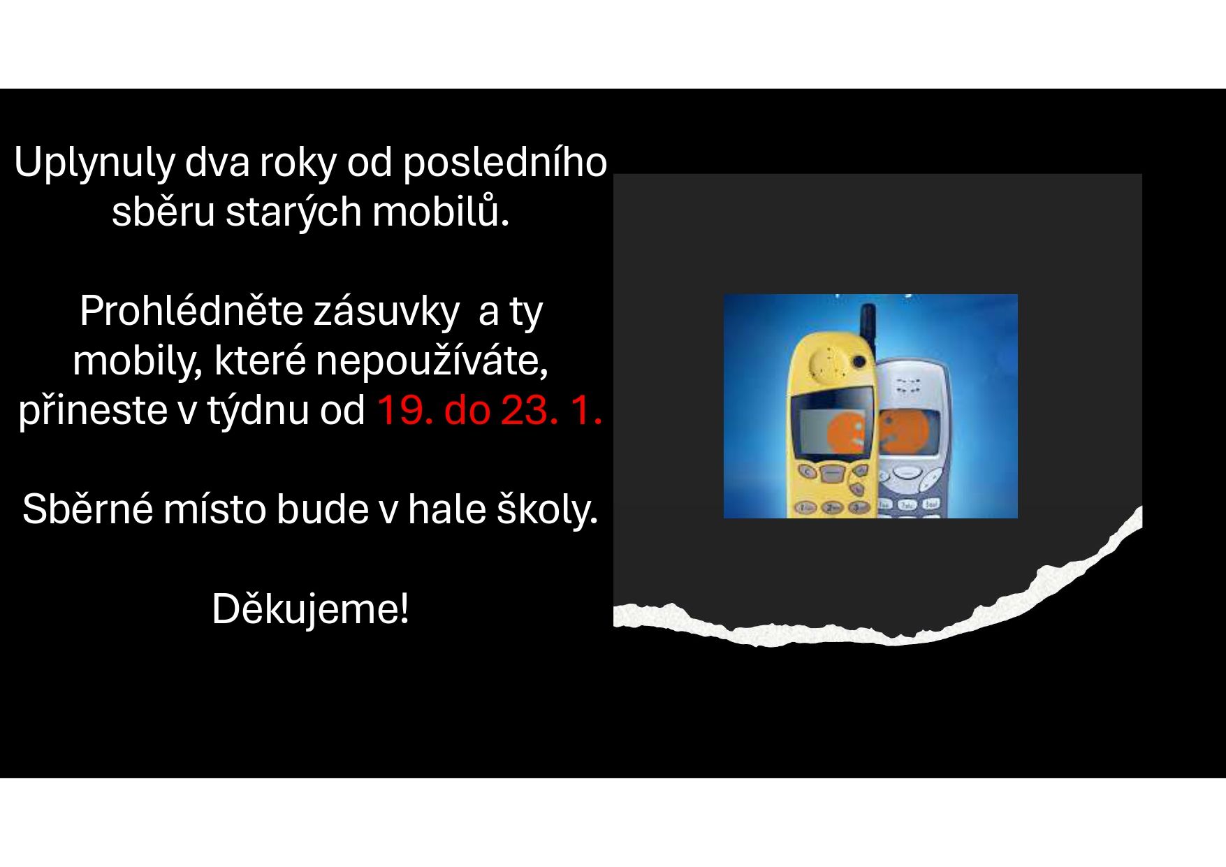 Nenechte staré mobily v zásuvce, umožněte jejich recyklaci!