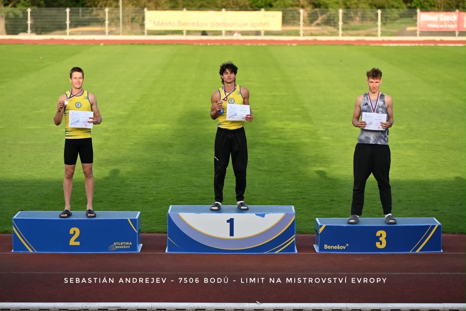 Sebastián Andrejev splnil limit na Mistrovství Evropy