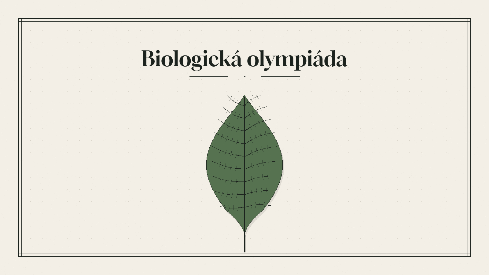 Okresní kolo biologické olympiády