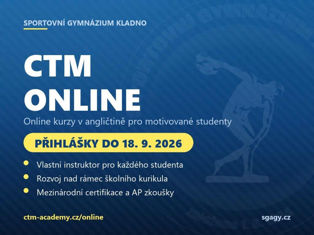 CTM Online – přihlášky do 18. září 2026