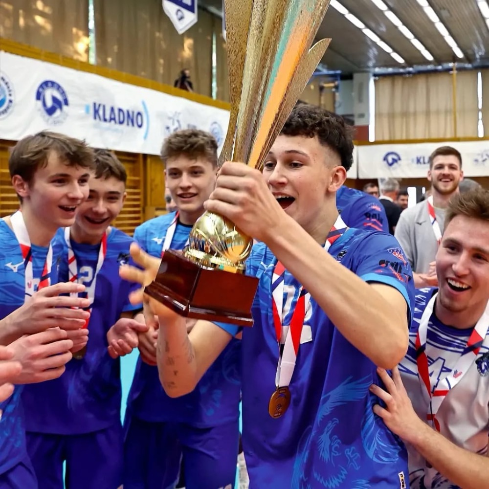 Kladenští volejbalisté jsou mistři ČR v kategorii U-18